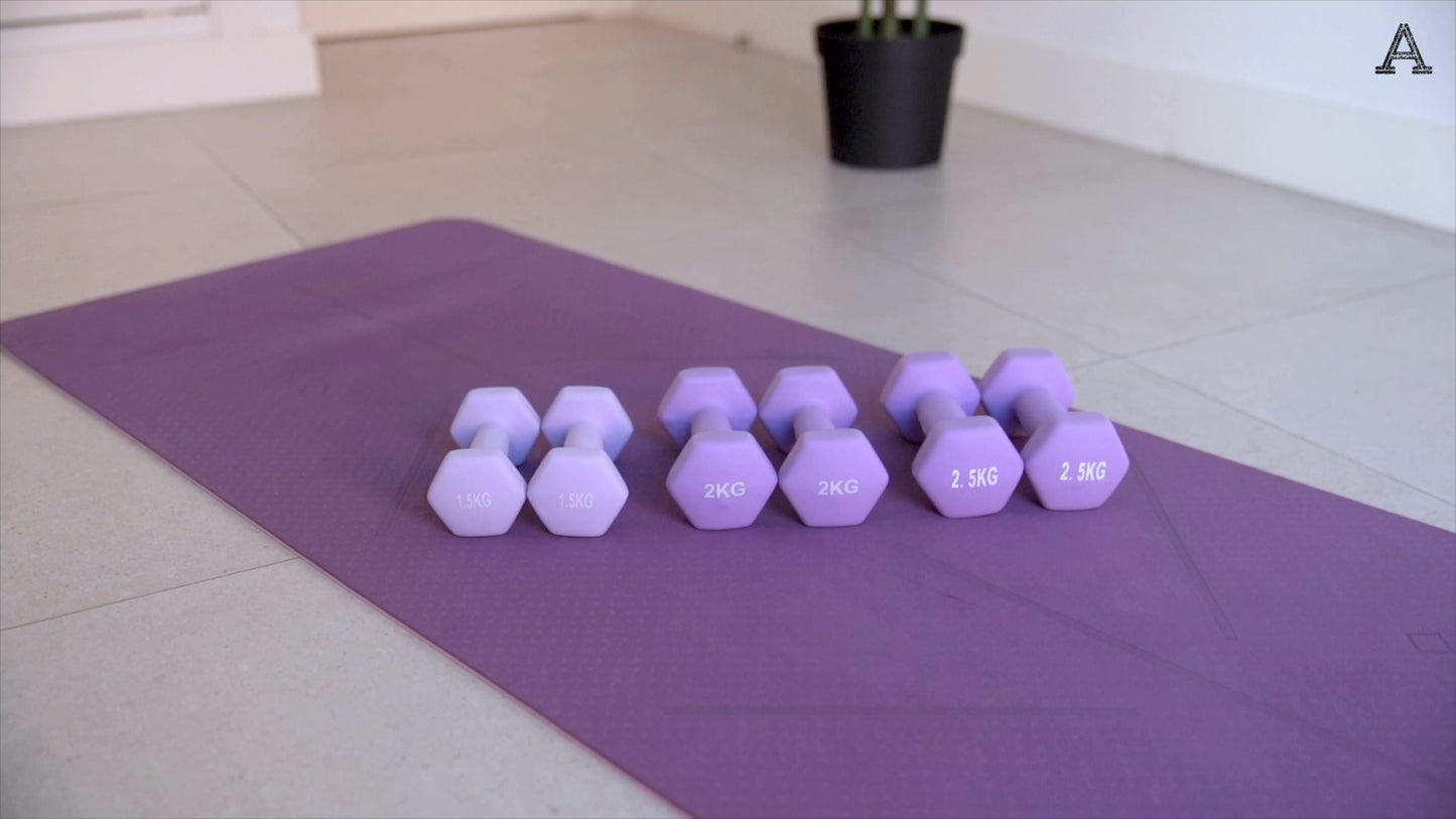 Neoprene Dumbbell Pair – Non-Slip Grip – Gym Fitness Weights