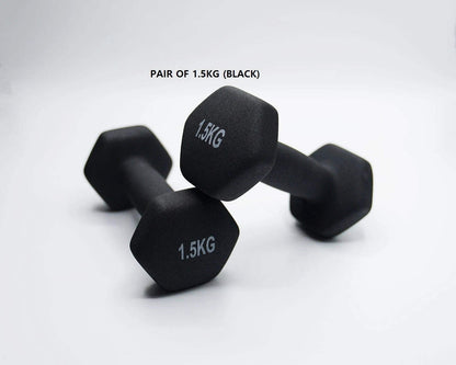 Neoprene Dumbbell Pair – Non-Slip Grip – Gym Fitness Weights