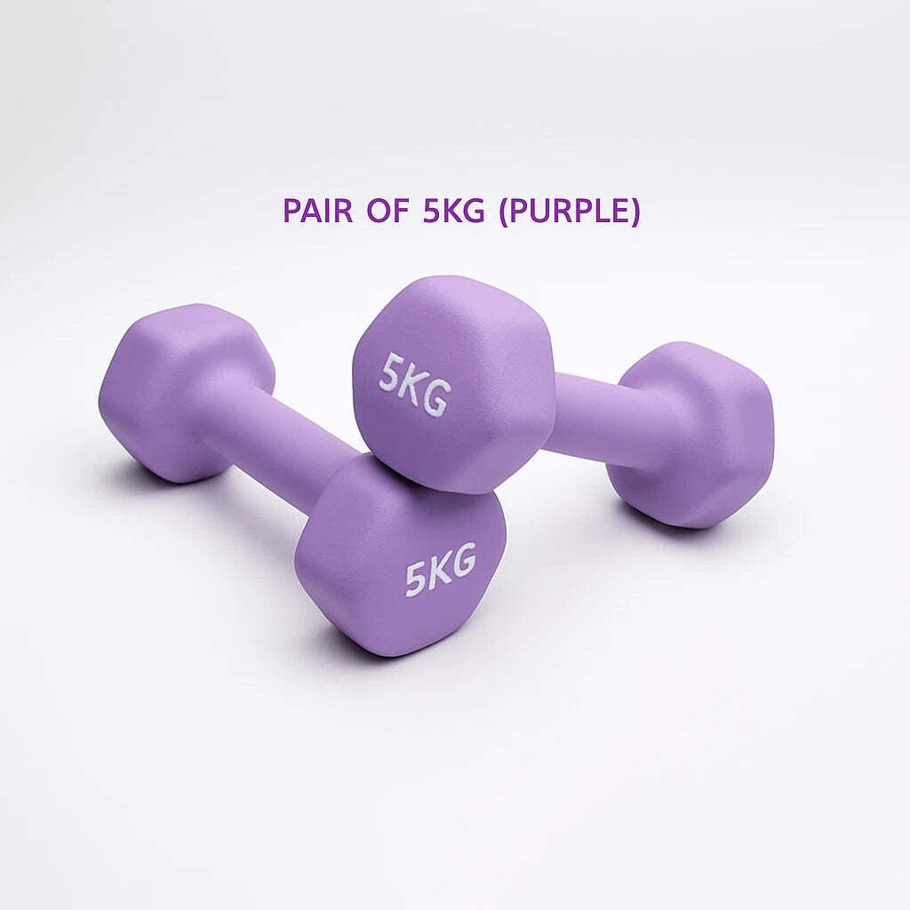 Neoprene Dumbbell Pair – Non-Slip Grip – Gym Fitness Weights