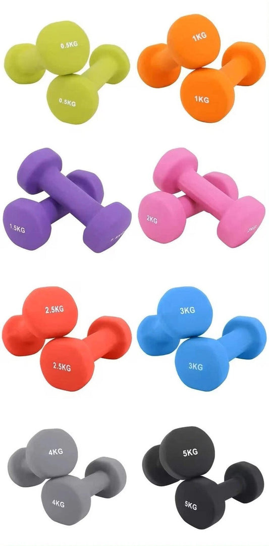Neoprene Dumbbell Pair – Non-Slip Grip – Gym Fitness Weights