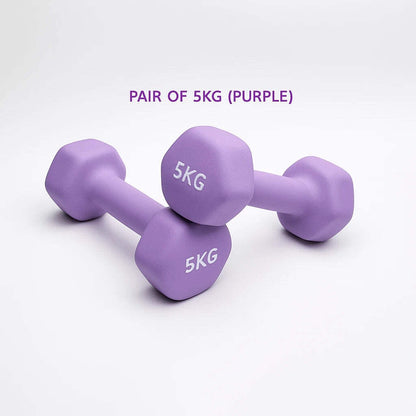 Neoprene Dumbbell Pair – Non-Slip Grip – Gym Fitness Weights